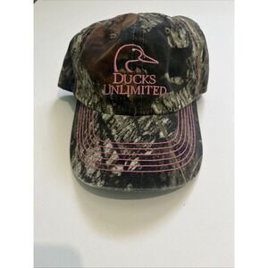 Women, Ducks Unlimited, Hot Pink And Camo Hat New Tags Adjustable Back